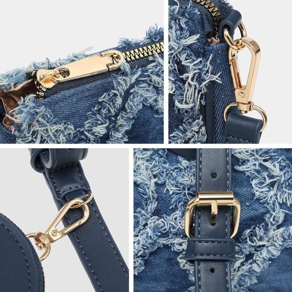 Small Crossbody Bags for Women with Coin Purse Multi Pochette PU Leather Designe - Picture 4 of 7